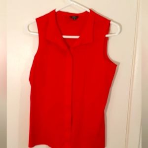 Talbot sleeveless pink blouse sz 6